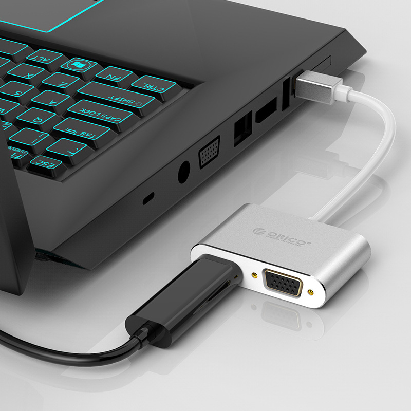 Bộ chuyển Mini DP sang HDMI và VGA Orico XDMDFHV4