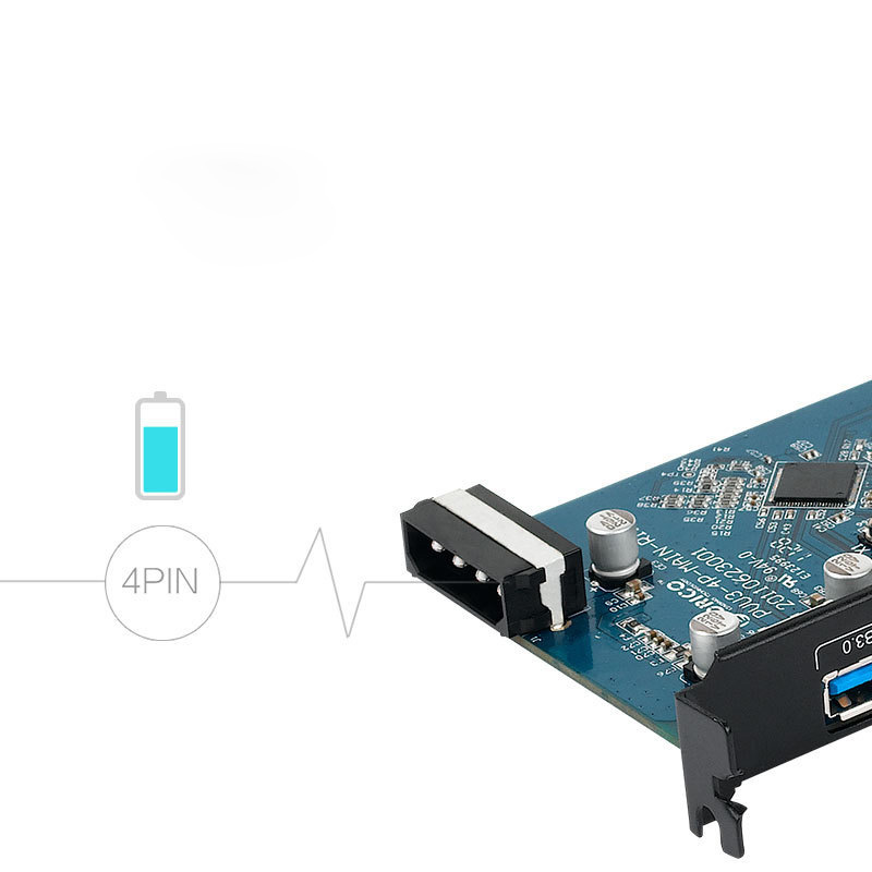 Card chuyển đổi PCI-E sang 4 cổng USB3.0 Orico PVU34P