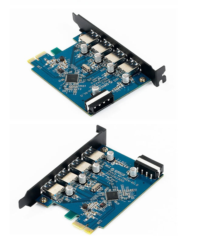 Card chuyển đổi PCI-E sang 4 cổng USB3.0 Orico PVU34P