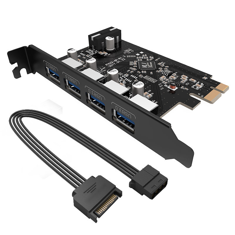 Card chuyển đổi PCI-E sang 4 cổng USB3.0 Orico PVU34P