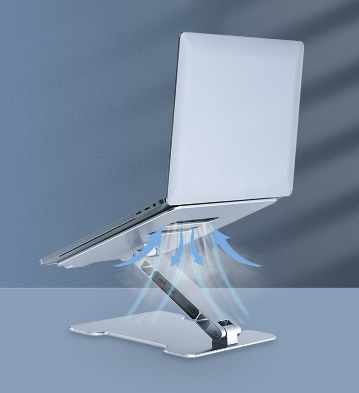Giá đỡ laptop hợp kim nhôm kèm bộ chia USB Orico LSTT1