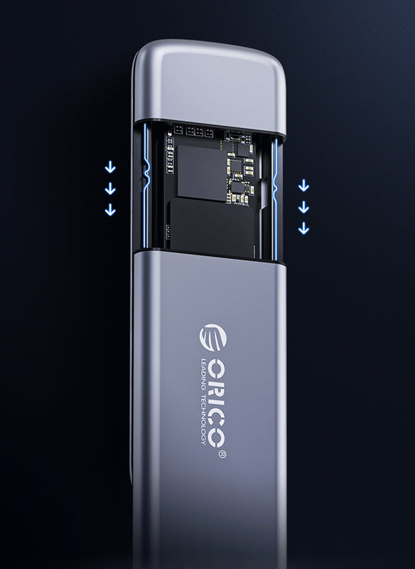 Box đựng ổ cứng SSD M.2 nắp trượt Orico M2L2V03C