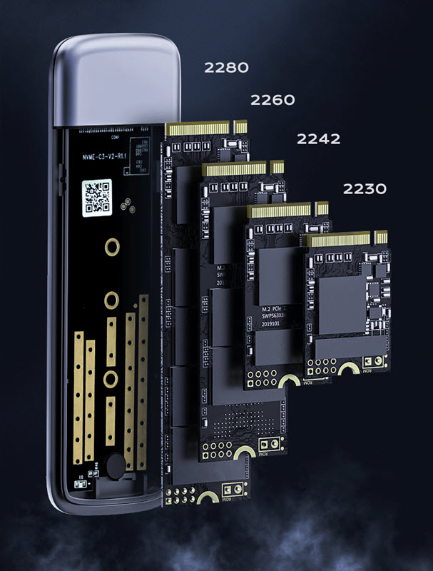 Box đựng ổ cứng SSD M.2 nắp trượt Orico M2L2V03C