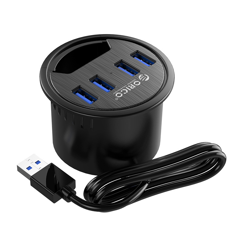 Hub bộ chia 4 cổng USB3.0 âm bàn Orico DESK4U