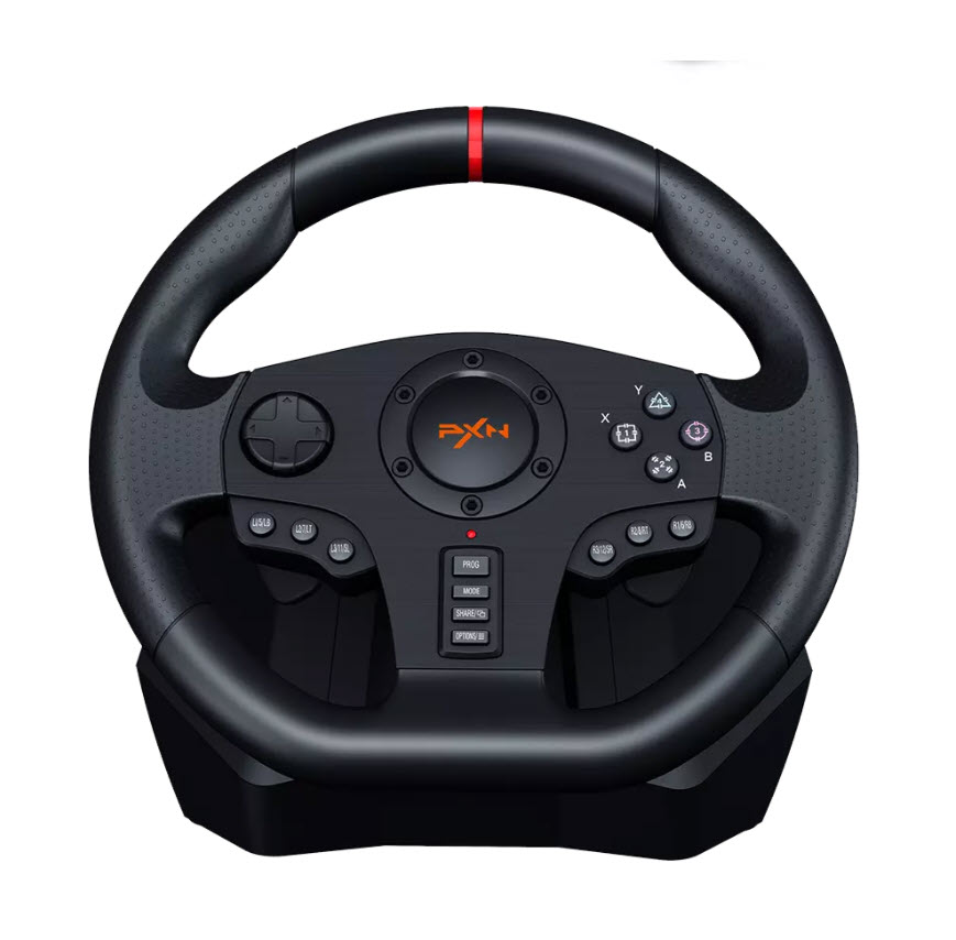 Vô lăng chơi game PXN V900 quay 900 độ hỗ trợ rung