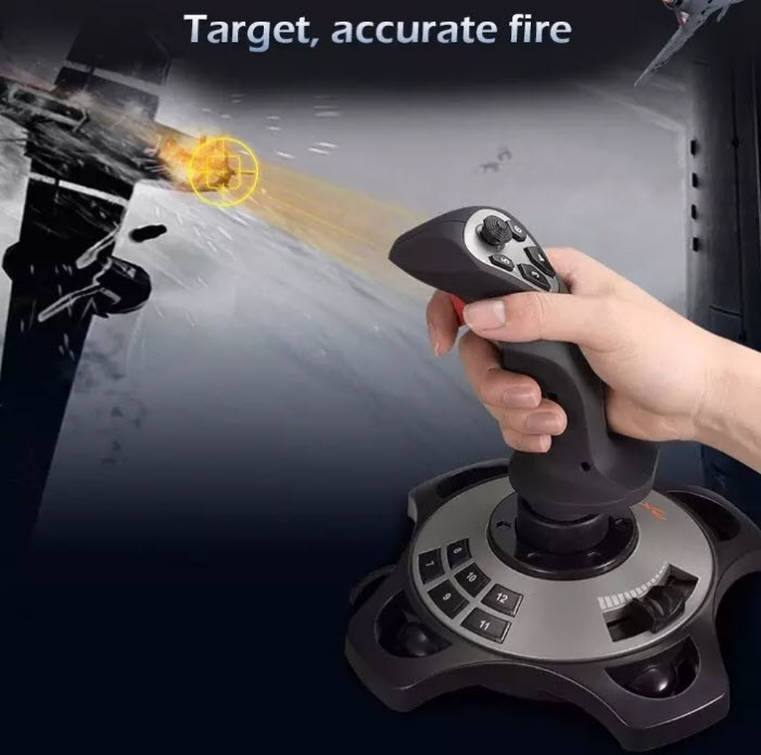 Cần lái chơi game lái máy bay PXN 2113PRO hỗ trợ rung