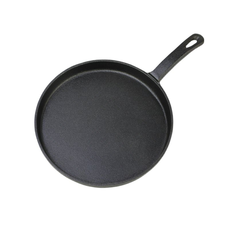 Chảo gang đáy bằng nướng bánh nướng thịt 26cm OEM CY005