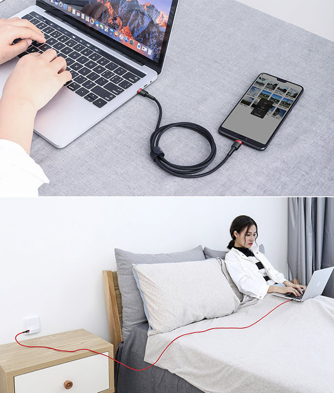 Cáp sạc nhanh truyền dữ liệu Baseus BS001 cho điện thoại máy tính