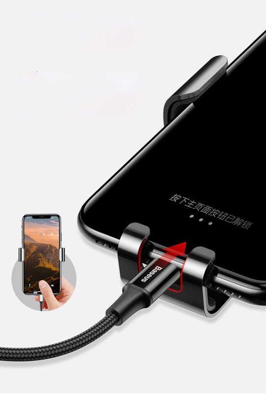 Giá đỡ điện thoại cho xe hơi Baseus BS003 hợp kim nhôm