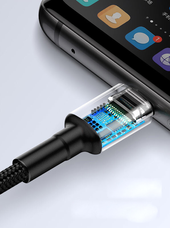 Cáp dữ liệu sạc nhanh iphone Baseus Kafule HW type-C