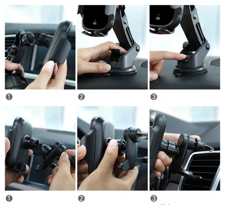 Giá đỡ điện thoại sạc không dây Baseus WXHW03