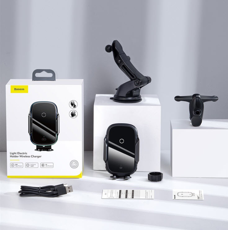 Giá đỡ điện thoại sạc không dây Baseus WXHW03