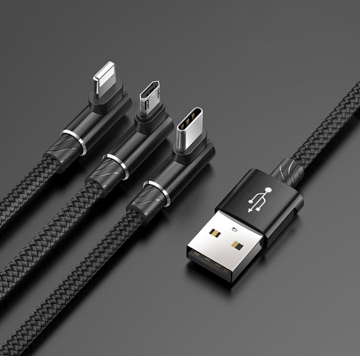 Cáp sạc 3 in 1 USB-A to Micro TypeC Lightning Baseus BS009
