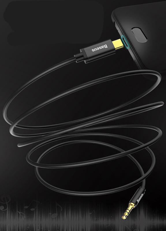 Cáp chuyển USB Type-C to aux 3.5mm Baseus M01