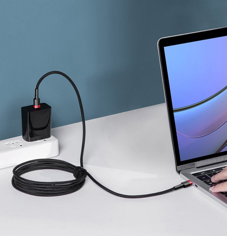 Cáp dữ liệu sạc nhanh 2 đầu USB-C Baseus Kafula cho laptop