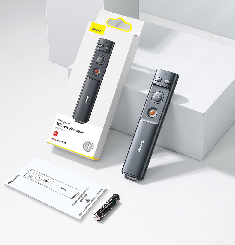 Bút điều khiển thuyết trình có đèn laser Baseus BSS007