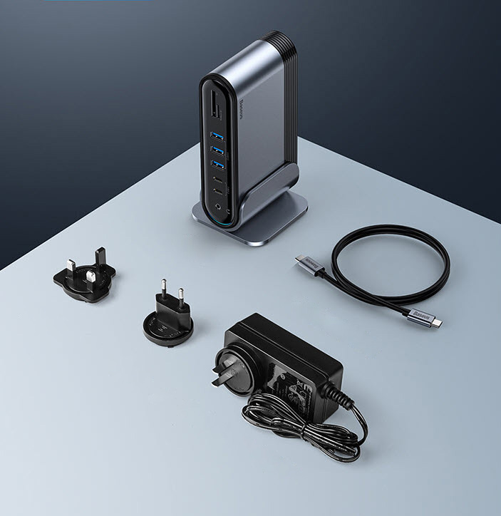 Docking Station bộ chia Hub 16 in 1 sạc laptop Baseus CAHUB-BG0G