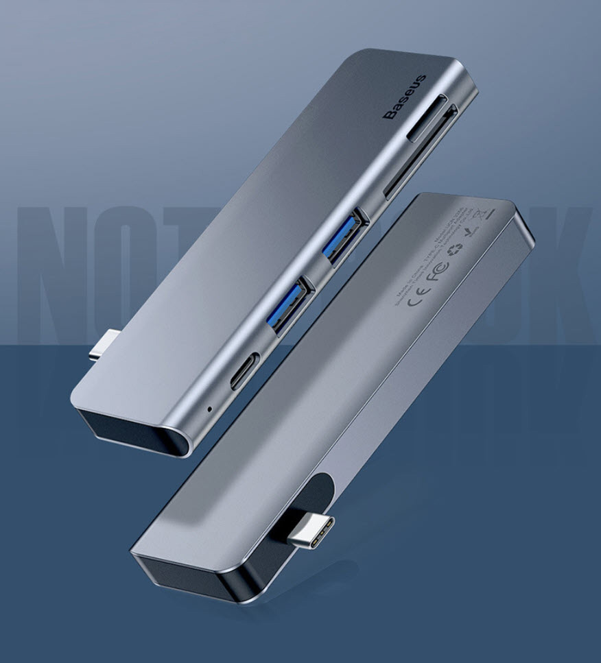 Hub bộ chia USB-C 5 in 1 Baseus UCN3266 USB3.0 SD TF Type-C