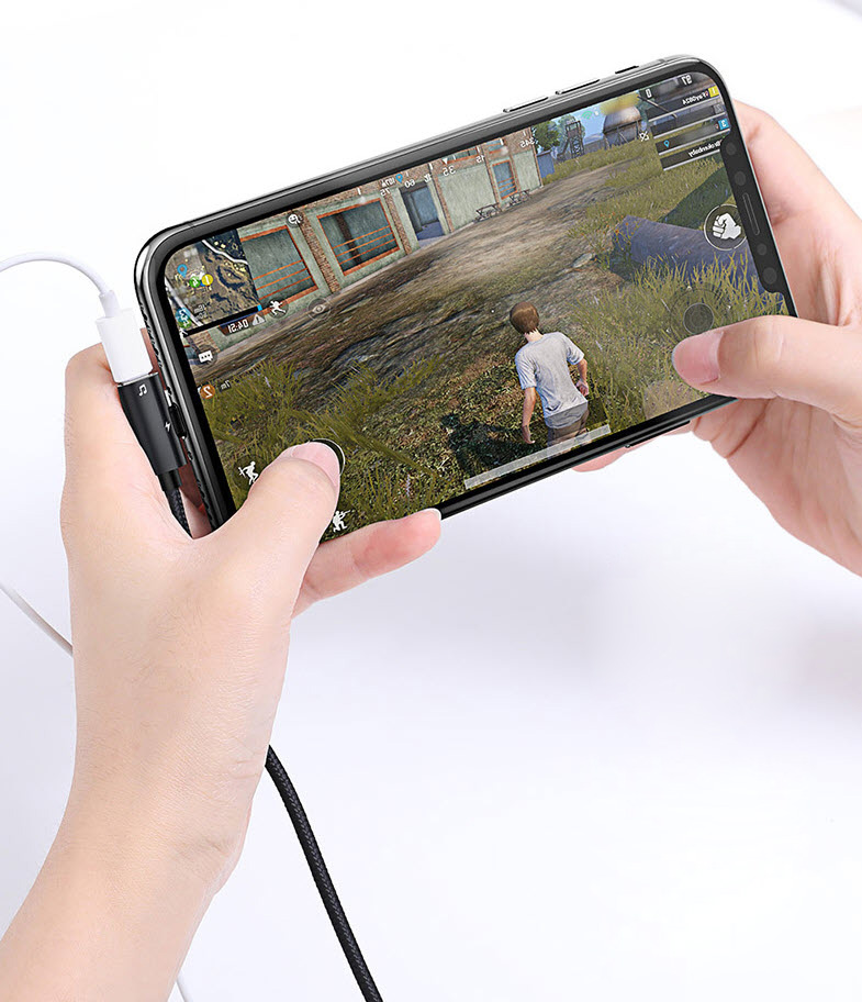 Cáp dữ liệu sạc nhanh iphone chuẩn USB3.0 hỗ trợ kết nối tai phone Baseus BSS008