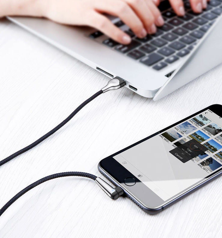 Cáp dữ liệu sạc nhanh iphone 2.4A Baseus BSS012