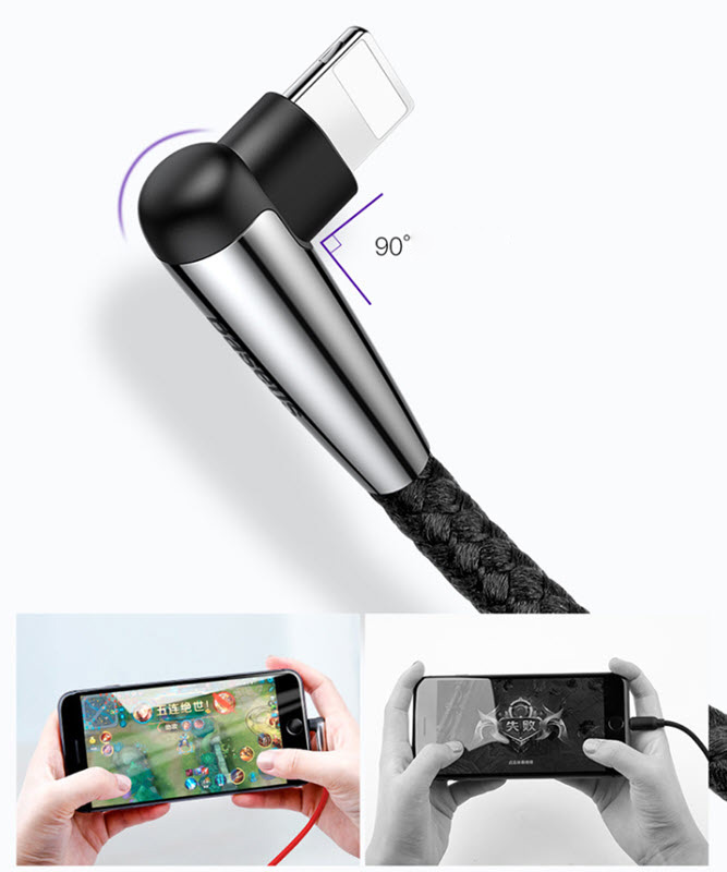 Cáp dữ liệu sạc nhanh iphone 2.4A Baseus BSS012