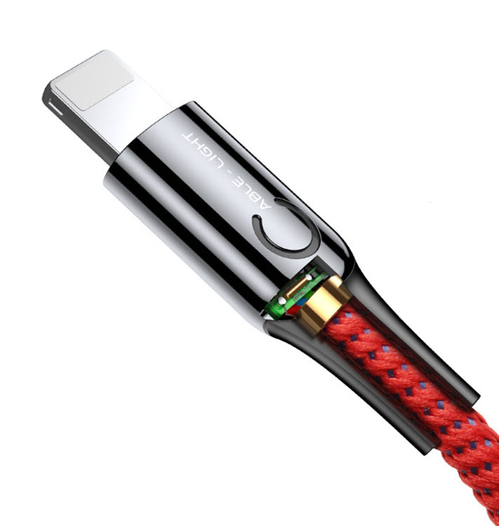 Cáp dữ liệu sạc nhanh iphone 2.4A Baseus BSS013 tự ngắt nguồn thông minh