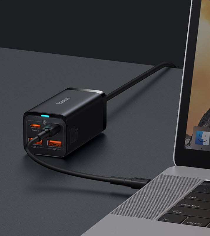 Adapter sạc laptop điện thoại USB và Type-C Baseus CCDK100UC