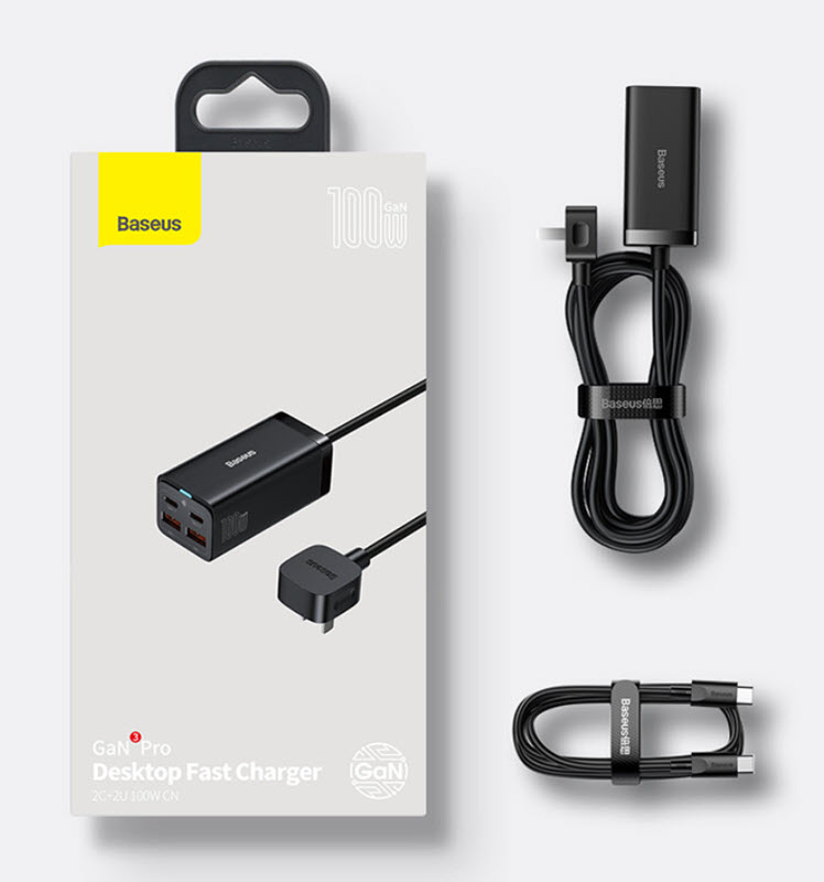 Adapter sạc laptop điện thoại USB và Type-C Baseus CCDK100UC