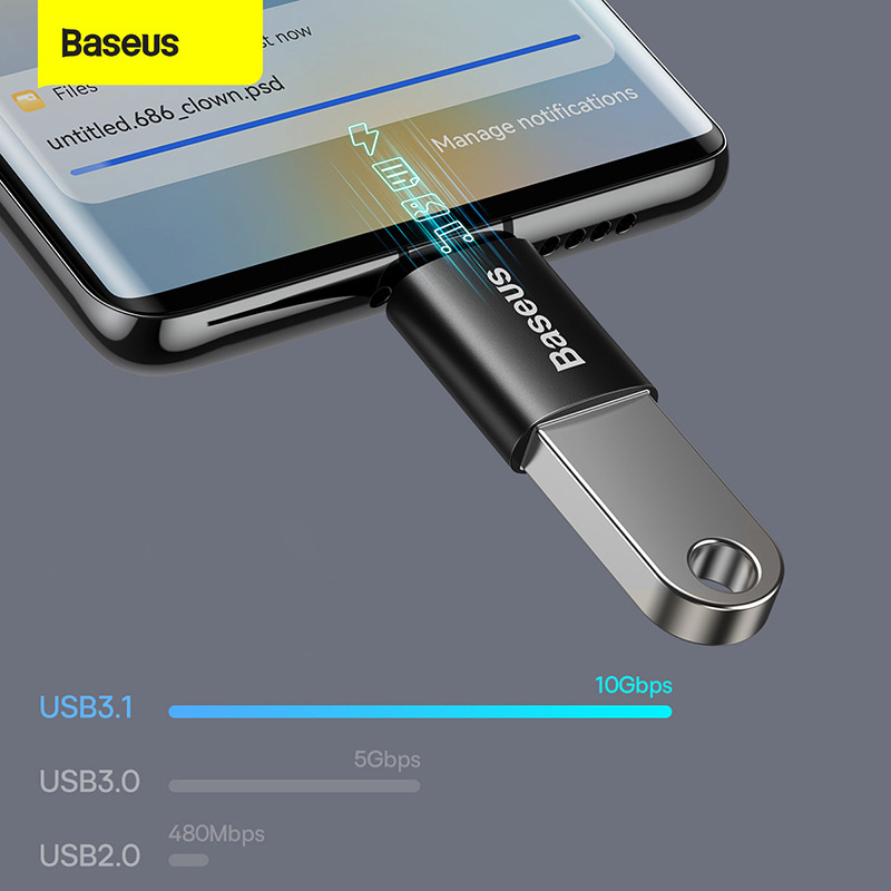 Đầu chuyển Type-C to USB và USB to Type-C chuẩn USB3.1 Baseus BSS026