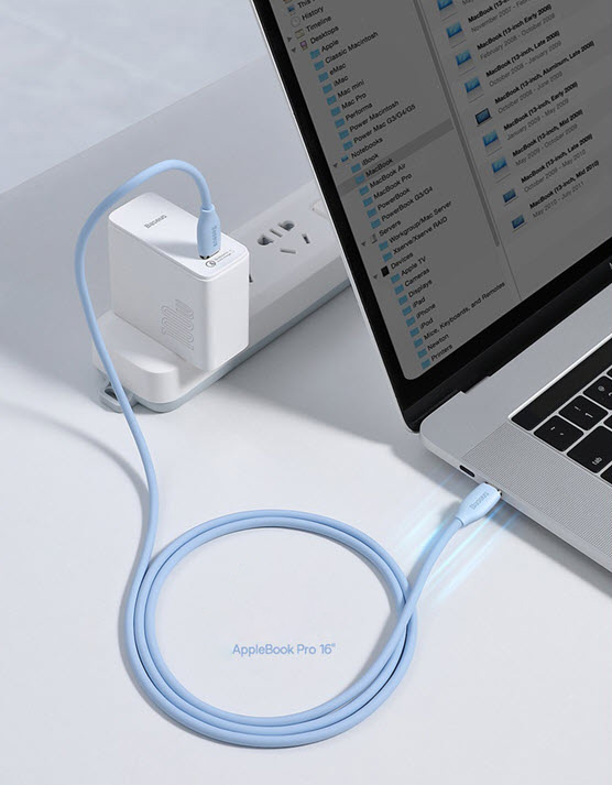 Cáp sạc nhanh 2 đầu Type-C cho điện thoại laptop 20V/5A/100W Baseus BSS029