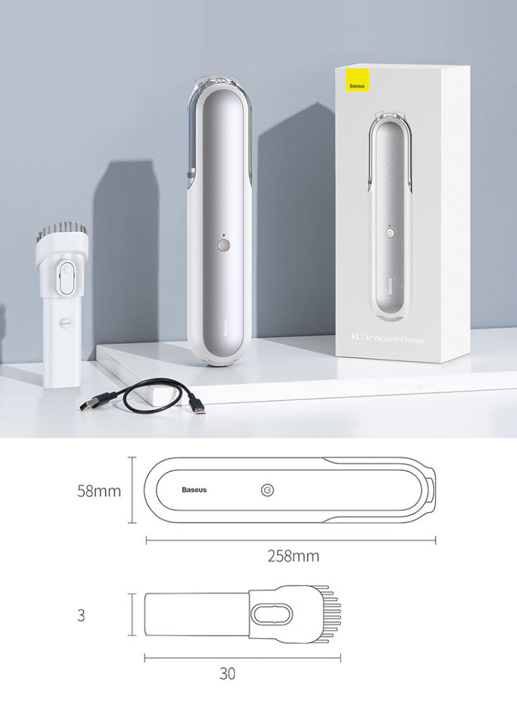 Máy hút bụi mini cầm tay cho xe hơi Baseus A1