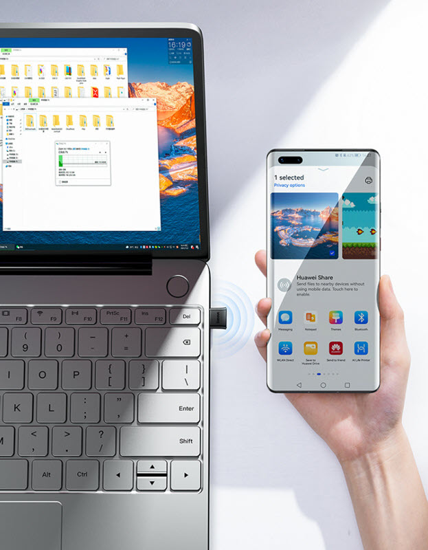 USB kết nối bluetooth chuẩn 5.0 cho máy tính Baseus BA04