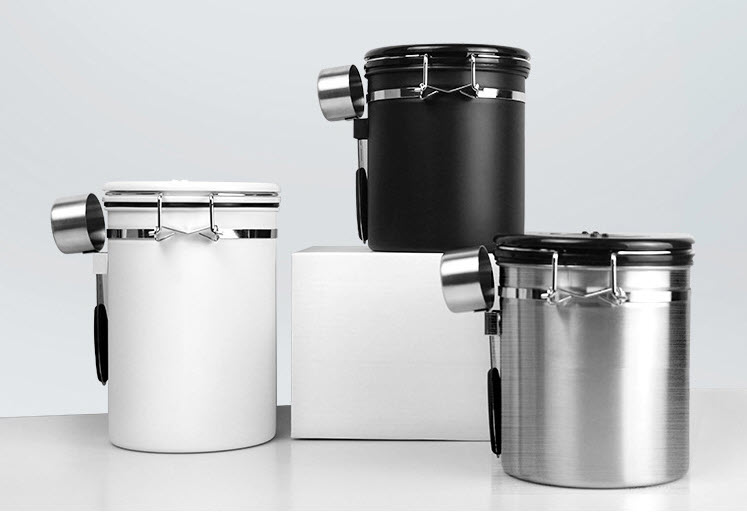 Hũ bảo quản trà cà phê có nắp gài inox 304 SHZ121518