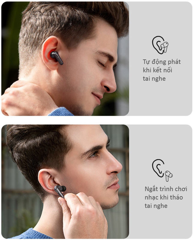 Tai nghe không dây chống ồn điều khiển chạm Baseus TWS S2