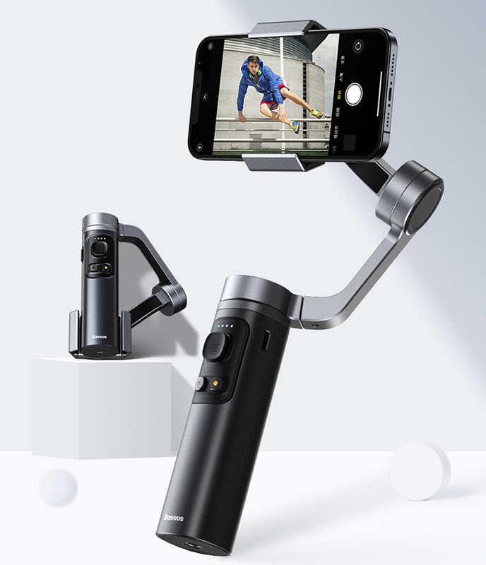 Tay cầm chống rung gimbal Baseus BC02 bám theo chuyển động kết nối bluetooth