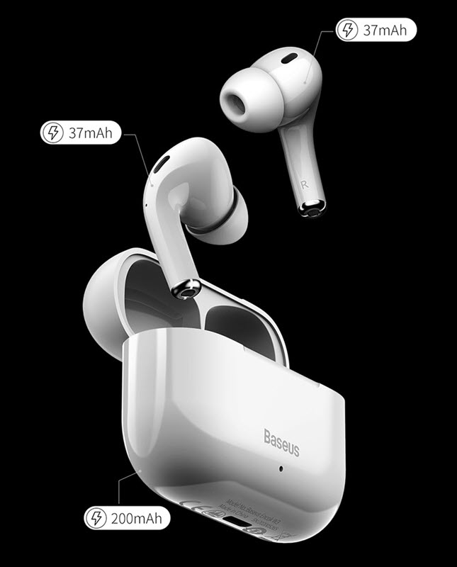 Tai nghe không dây chống ồn điều khiển chạm Baseus Encok W3