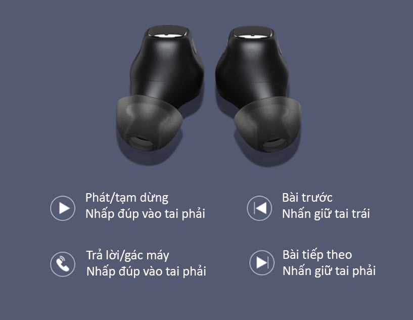 Tai nghe không dây điều khiển chạm Baseus Encok WM01