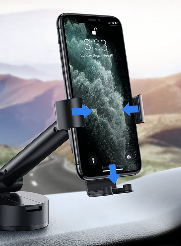 Giá đỡ điện thoại cho xe hơi Baseus BSS052
