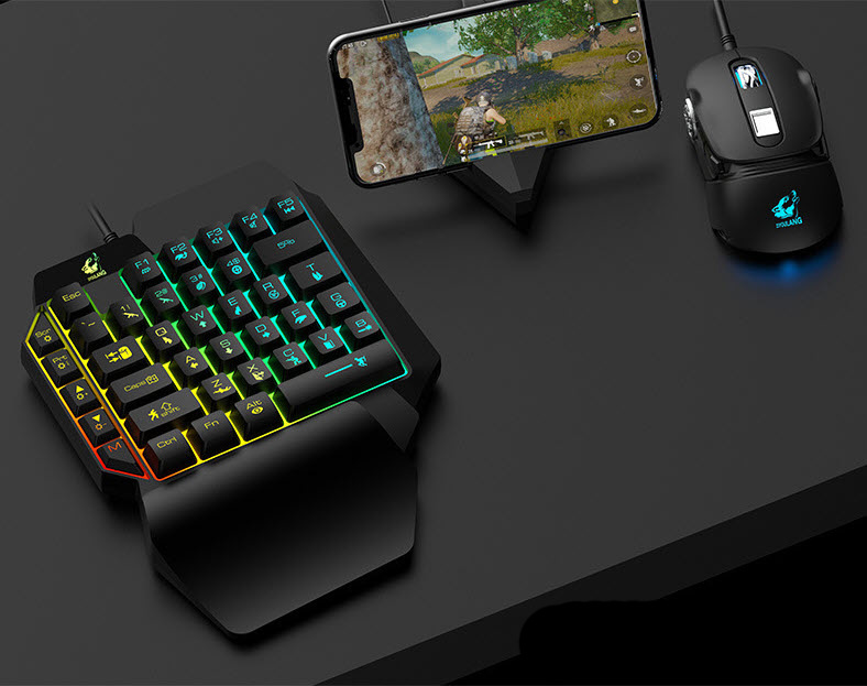 Bàn phím chơi game 1 tay Free Wolf OEM K15 nâng cấp