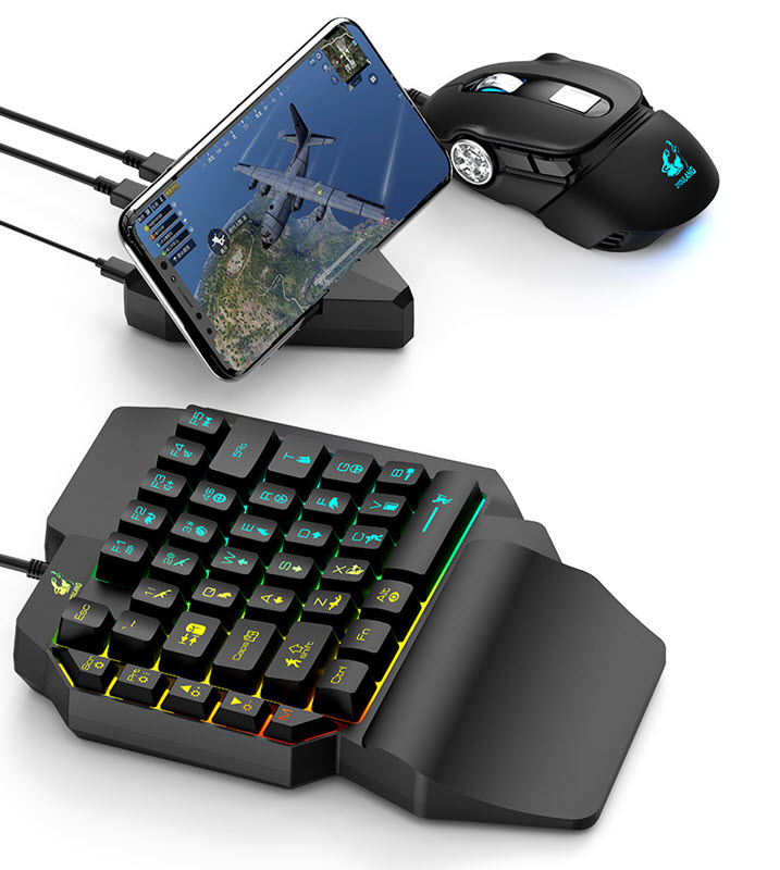Bàn phím chơi game 1 tay Free Wolf OEM K15 nâng cấp