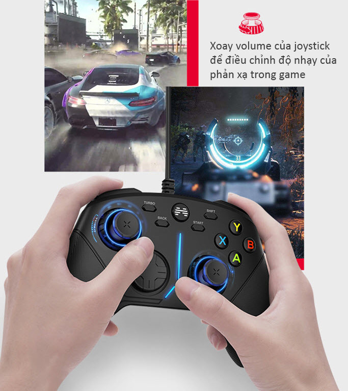 Tay cầm chơi game đa chức năng Beitong Ashura BTP-2660