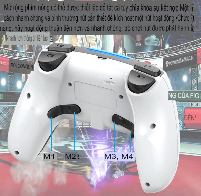 Tay cầm chơi game không dây PS4/PC OEM P02