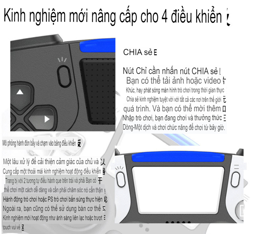 Tay cầm chơi game không dây PS4/PC OEM P02