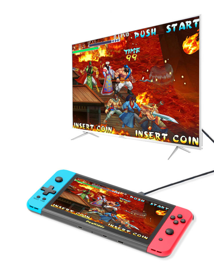 Máy chơi game cầm tay màn hình 7inch PSP PowKiddy X2PRO