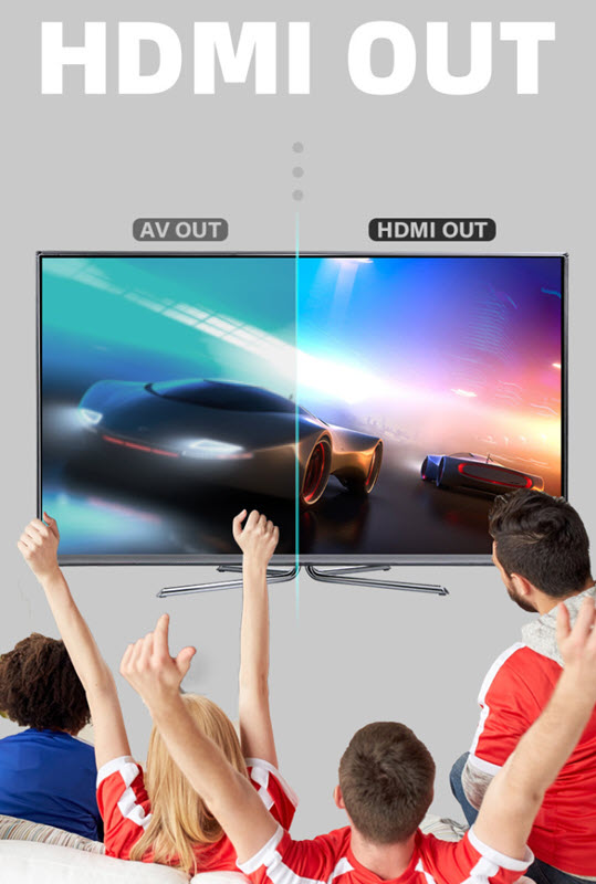 Bộ tay cầm không dây kết nối TV qua thiết bị HDMI tích hợp 628 trò chơi OEM PK-03