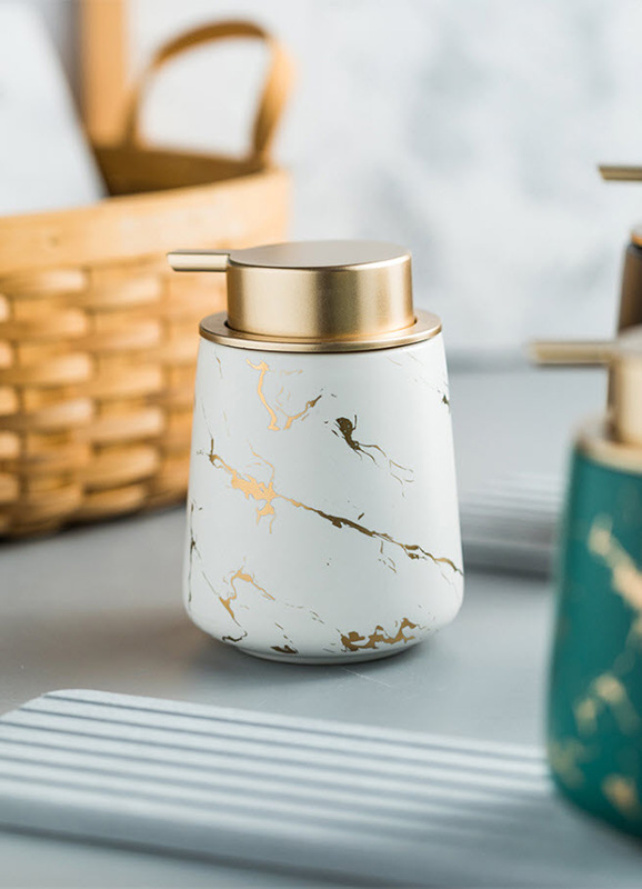 Bình đựng xà bông rửa tay sữa tắm gốm sứ 400ml ZIXIN ZANE01