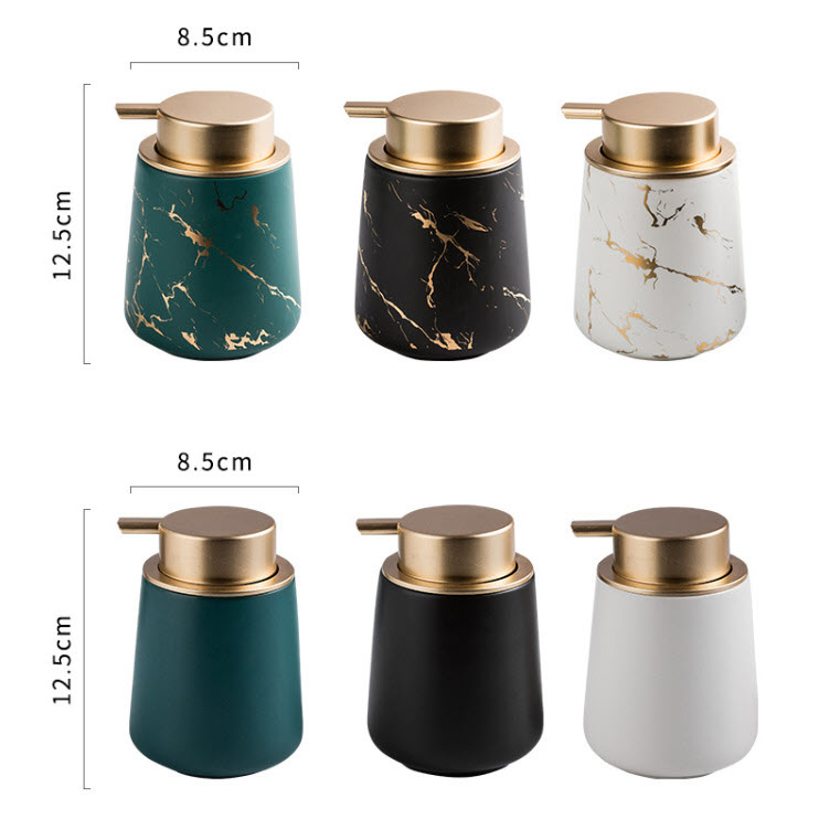 Bình đựng xà bông rửa tay sữa tắm gốm sứ 400ml ZIXIN ZANE01