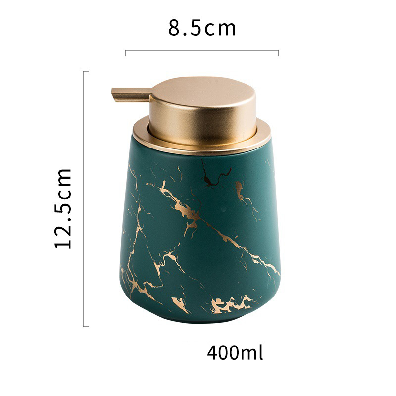 Bình đựng xà bông rửa tay sữa tắm gốm sứ 400ml ZIXIN ZANE01