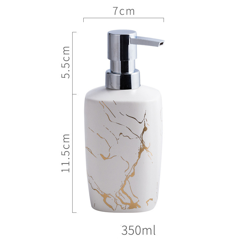 Bình đựng xà bông rửa tay sữa tắm gốm sứ 350ml ZIXIN ZANE02