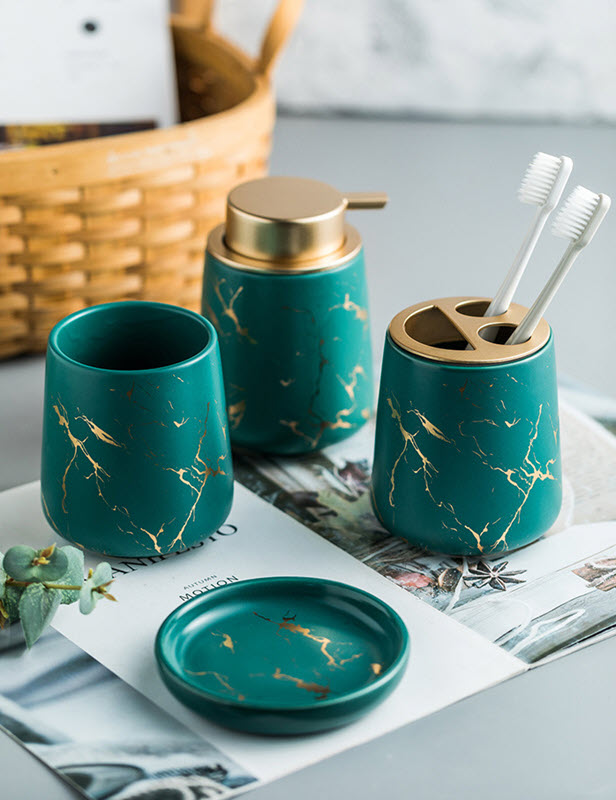 Bộ đồ dùng nhà tắm sứ Ceramic Zixin ZANE03